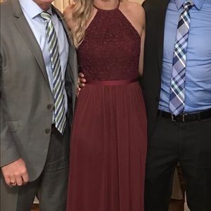 Burgundy Bridesmaid Dress